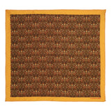 Chokore Yellow & Brown Silk Pocket Square - Indian At Heart line