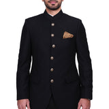 Chokore Yellow & Brown Silk Pocket Square - Indian At Heart line