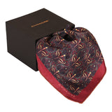 Chokore Red & Yellow Silk Pocket Square - Indian At Heart line