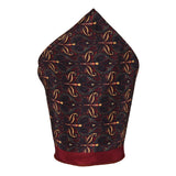 Chokore Red & Yellow Silk Pocket Square - Indian At Heart line