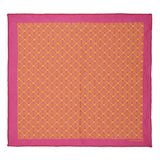 Chokore Pink & Yellow Silk Pocket Square - Indian At Heart line