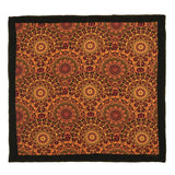 Chokore Black & Orange Silk Pocket Square - Indian At Heart line