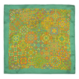 Chokore Light Green Silk Pocket Square -Indian At Heart line