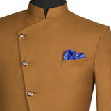 Chokore Cobalt Blue and White Silk Pocket Square -Indian At Heart line