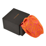 Chokore Rose Pink & Lemon Green Silk Pocket Square - Indian At Heart line