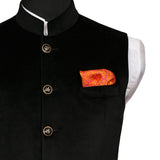 Chokore Rose Pink & Lemon Green Silk Pocket Square - Indian At Heart line