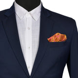 Chokore 2-in-1 Navy & Light Blue Silk Pocket Square from the Solids Line