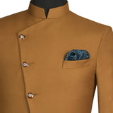 Chokore Blue color Silk Pocket Square -Indian At Heart line