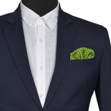 Chokore Green & Black Silk Pocket Square -Indian At Heart line