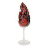 Chokore Red & Navy Blue Silk Pocket Square -Indian At Heart line