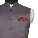 Chokore Red & Navy Blue Silk Pocket Square -Indian At Heart line
