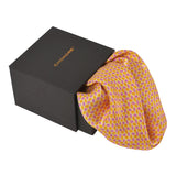 Chokore 2-in-1 Gold & Purple Silk Pocket Square - Indian At Heart line