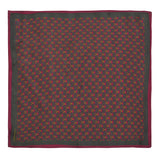 Chokore Magenta & Dark Grey Silk Pocket Square -Indian At Heart line