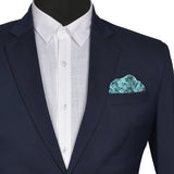 Chokore Light blue Silk Pocket Square - Indian At Heart line
