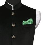 Chokore Light Green Silk Pocket Square -Indian At Heart line