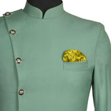 Chokore Yellow & Lemon Yellow Silk Pocket Square - Indian At Heart line