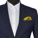 Chokore Yellow & Lemon Yellow Silk Pocket Square - Indian At Heart line