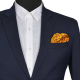 Chokore Yellow & Pink Silk Pocket Square - Indian At Heart line