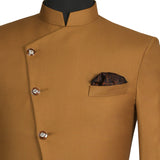 Chokore Black and Brown Silk Pocket Square -Indian At Heart line