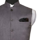 Chokore Black and Brown Silk Pocket Square -Indian At Heart line