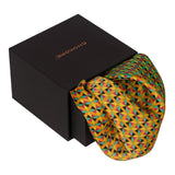 Chokore Double-sided Sea Green & Lemon Green Silk Pocket Circle from the Indian at heart collection