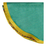 Chokore Double-sided Sea Green & Lemon Green Silk Pocket Circle from the Indian at heart collection