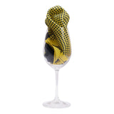 Chokore Yellow & Black Silk Pocket Square -Indian At Heart line