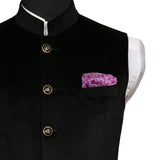 Chokore Purple color Silk Pocket Square - Indian At Heart line