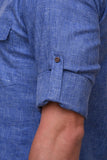 Chokore Cobalt Blue Solid Straight Kurta