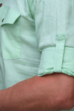 Chokore Light Sea Green Solid Straight Kurta