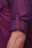 Chokore Purple Solid Straight Kurta