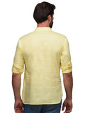 Chokore Yellow Slim Fit Casual Short Kurta