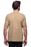 Chokore Chocolate Brown Slim Fit Casual Short Kurta
