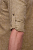 Chokore Chocolate Brown Slim Fit Casual Short Kurta