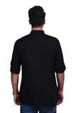 Chokore Black Slim Fit Casual Short Kurta