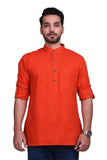 Chokore Red Slim Fit Casual Short Kurta