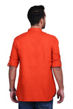 Chokore Red Slim Fit Casual Short Kurta
