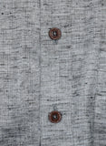 Chokore Dark Grey Slim Fit Casual Short Kurta