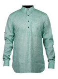Chokore Light Sea Green Slim Fit Casual Short Kurta