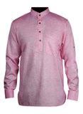 Chokore Flamingo Pink Slim Fit Casual Short Kurta