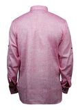 Chokore Flamingo Pink Slim Fit Casual Short Kurta