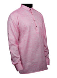 Chokore Flamingo Pink Slim Fit Casual Short Kurta