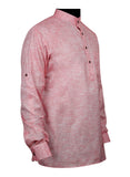 Chokore Pink Color Slim Fit Casual Short Kurta