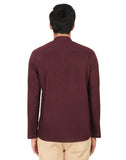 Chokore Burgundy Casual Short Kurta