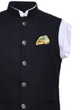 Chokore Orange & Sea Green Silk Pocket Square from the Marble Design range