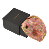 Chokore Rose Pink Silk Pocket Square from the Marble Design range
