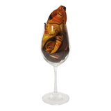 Chokore Choc Brown & Orange Silk Pocket Square from the Marble Design range