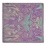 Chokore Purple Silk Pocket Square from the Marble Design range
