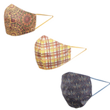 Unisex Pack Of 3 Reusable Silk and cotton Outdoor Mask for adults and children