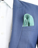 Chokore Satin Silk  Sea Green Pocket Square - the Marine range